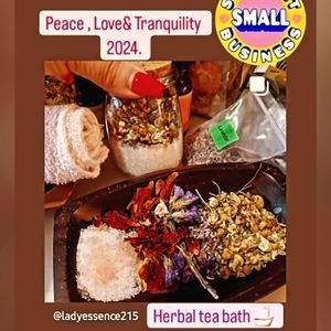 I sell herbal tea for bath. Handmade soaps, bath salts. Salt scrubs.